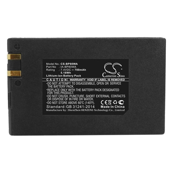 Samsung CS-BP80WA - replacement battery for SAMSUNG  Fixed size