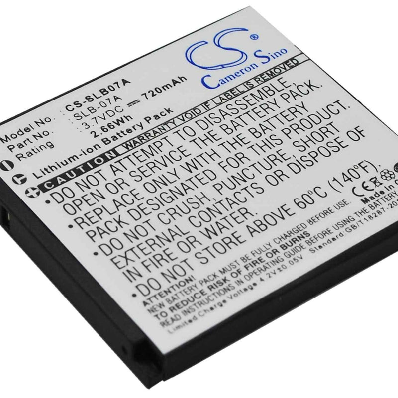 Samsung CS-SLB07A - replacement battery for SAMSUNG  Fixed size