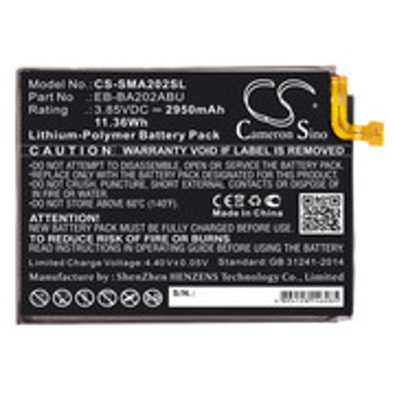 Samsung CS-SMA202SL - replacement battery for SAMSUNG  Fixed size