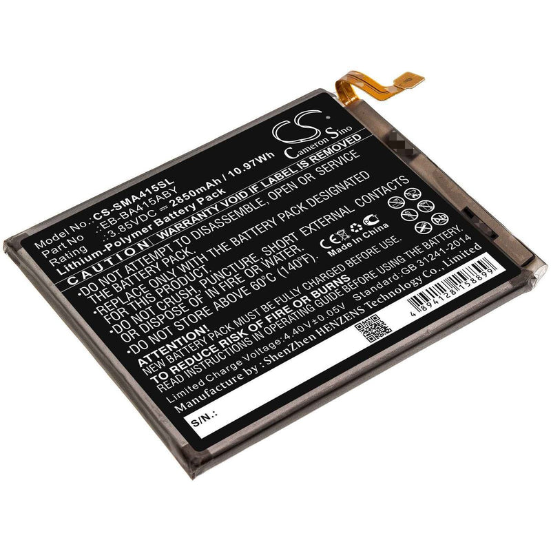 Samsung CS-SMA415SL - replacement battery for SAMSUNG  Fixed size