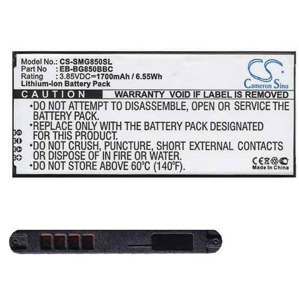 Samsung CS-SMG850SL - replacement battery for SAMSUNG  Fixed size