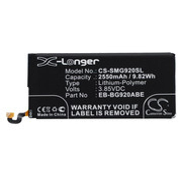 Samsung CS-SMG920SL - replacement battery for SAMSUNG  Fixed size