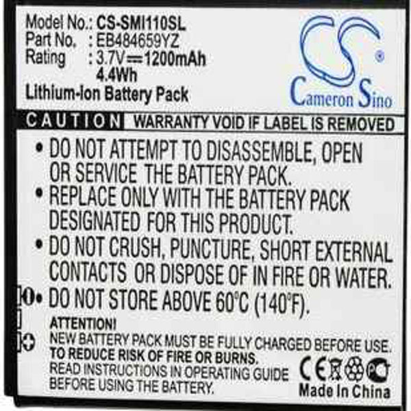 Samsung CS-SMI110SL - replacement battery for SAMSUNG  Fixed size