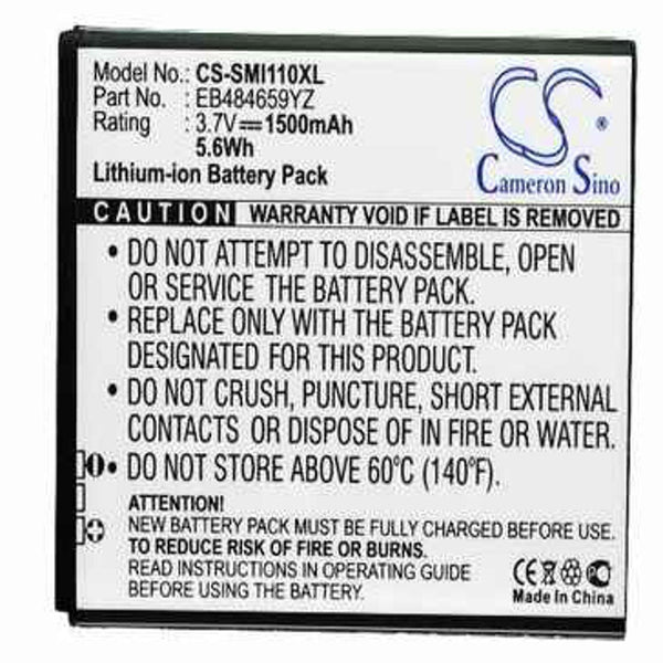 Samsung CS-SMI110XL - replacement battery for SAMSUNG  Fixed size