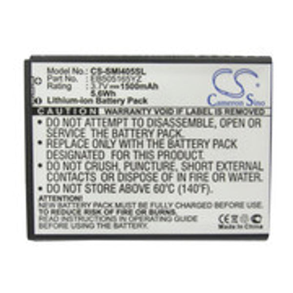 Samsung CS-SMI405SL - replacement battery for SAMSUNG  Fixed size