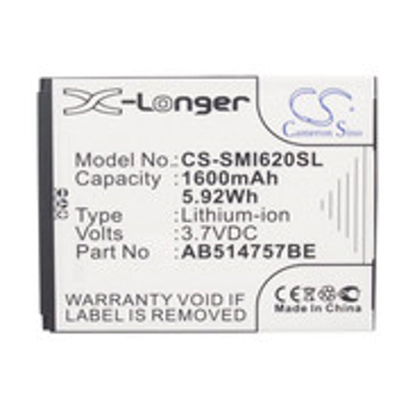 Samsung CS-SMI620SL - replacement battery for SAMSUNG  Fixed size