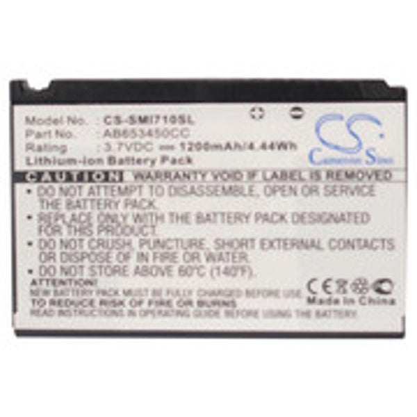 Samsung CS-SMI710SL - replacement battery for SAMSUNG  Fixed size