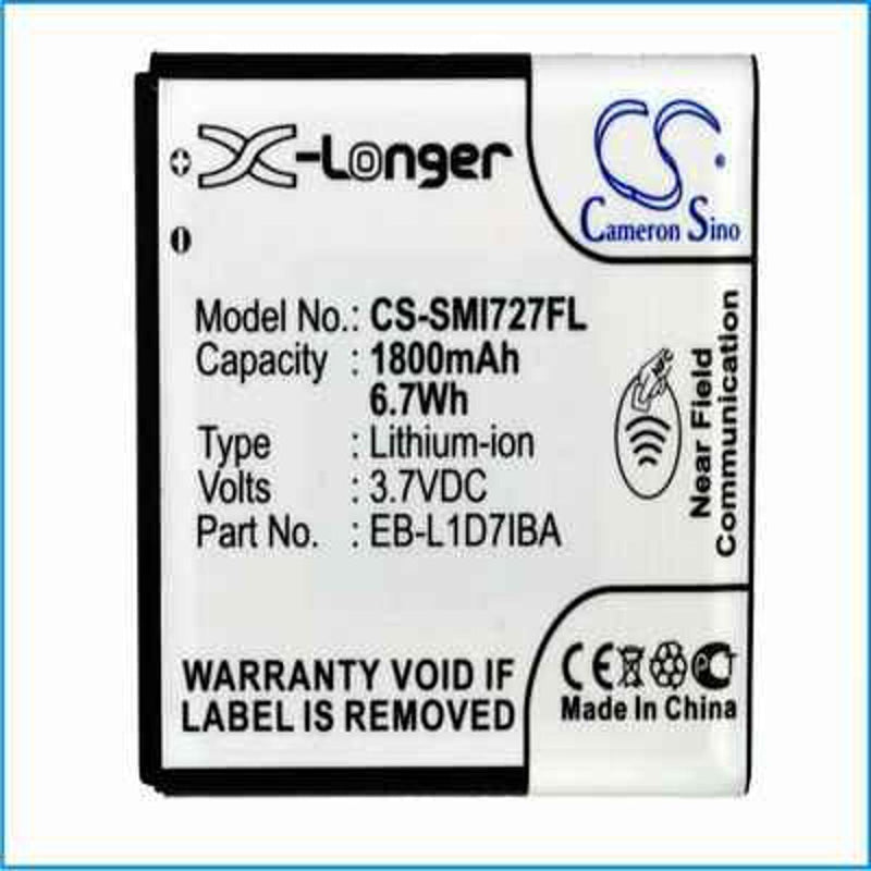 Samsung CS-SMI727FL - replacement battery for SAMSUNG  Fixed size