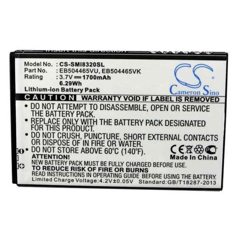 Samsung CS-SMI8320SL - replacement battery for SAMSUNG  Fixed size