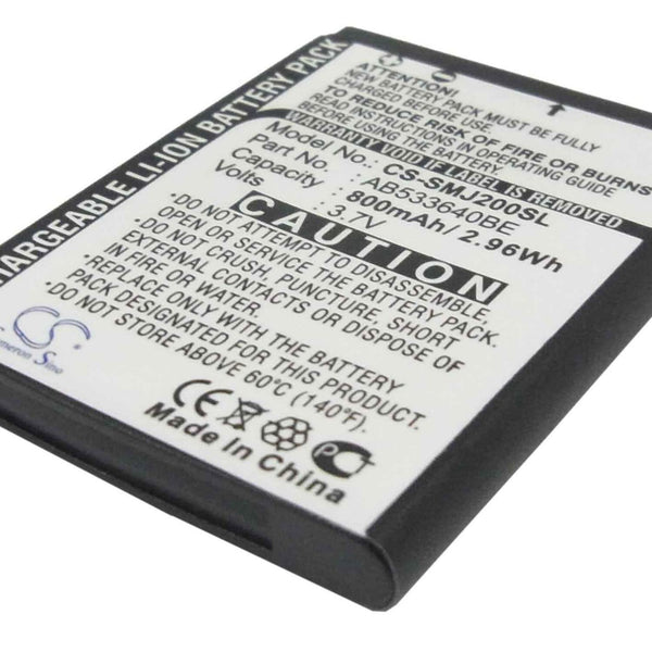 Samsung CS-SMJ200SL - replacement battery for SAMSUNG  Fixed size