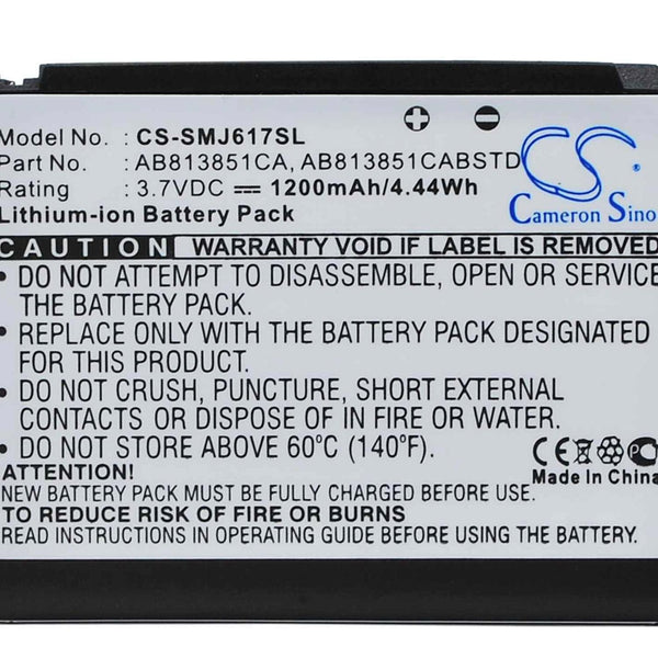 Samsung CS-SMJ617SL - replacement battery for SAMSUNG  Fixed size