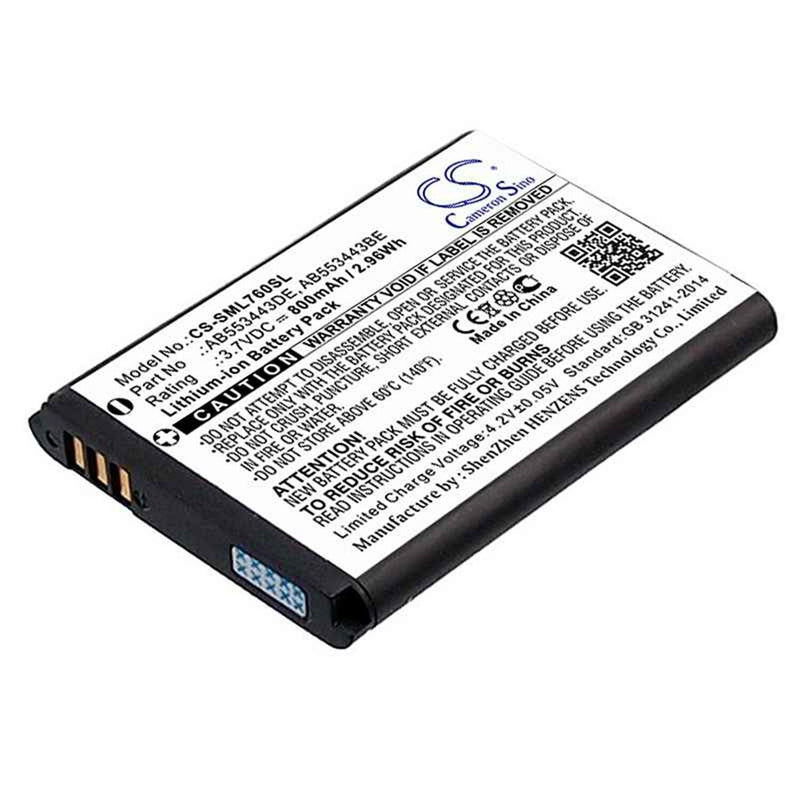 Samsung CS-SML760SL - replacement battery for SAMSUNG  Fixed size