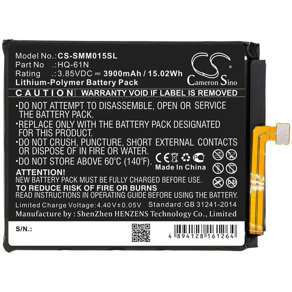 Samsung CS-SMM015SL - replacement battery for SAMSUNG  Fixed size