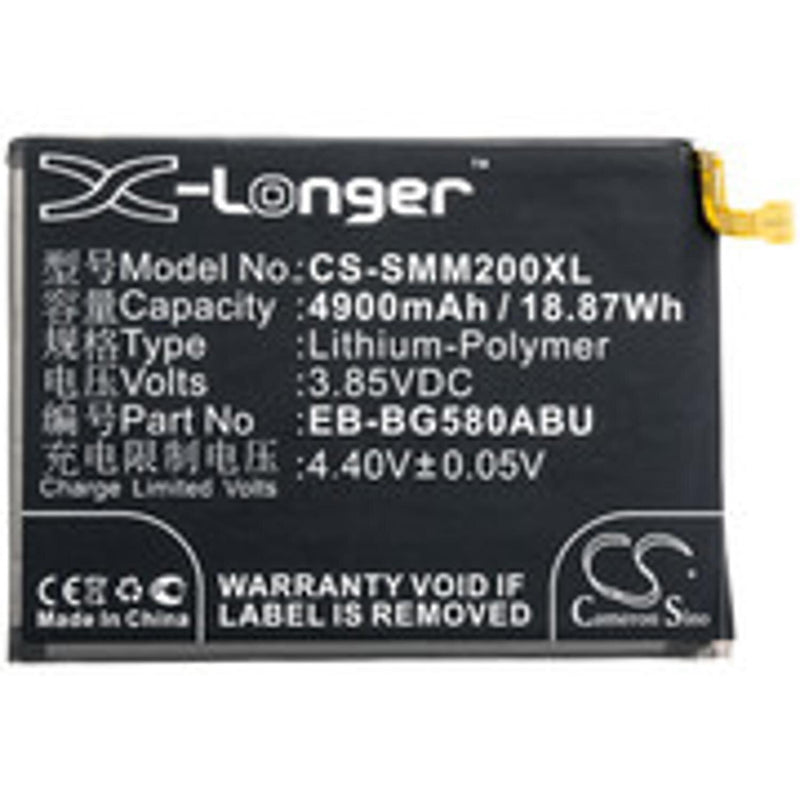 Samsung CS-SMM200XL - replacement battery for SAMSUNG  Fixed size