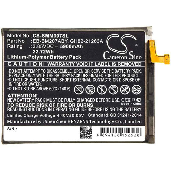 Samsung CS-SMM307SL - replacement battery for SAMSUNG  Fixed size