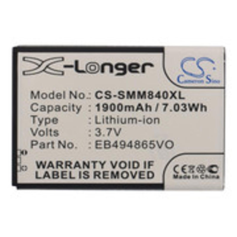 Samsung CS-SMM840XL - replacement battery for SAMSUNG  Fixed size