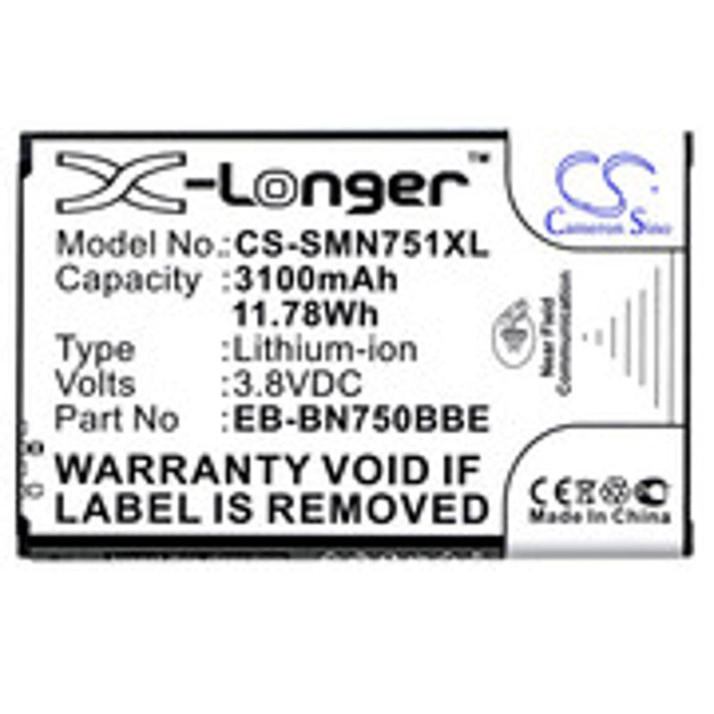 Samsung CS-SMN751XL - replacement battery for SAMSUNG  Fixed size