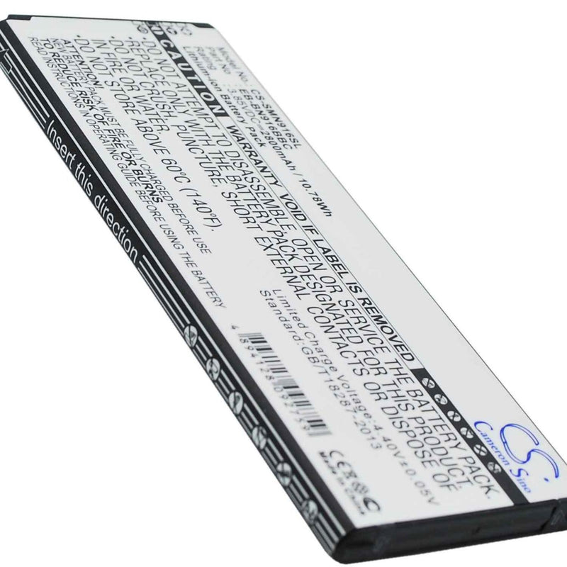 Samsung CS-SMN916SL - replacement battery for SAMSUNG  Fixed size