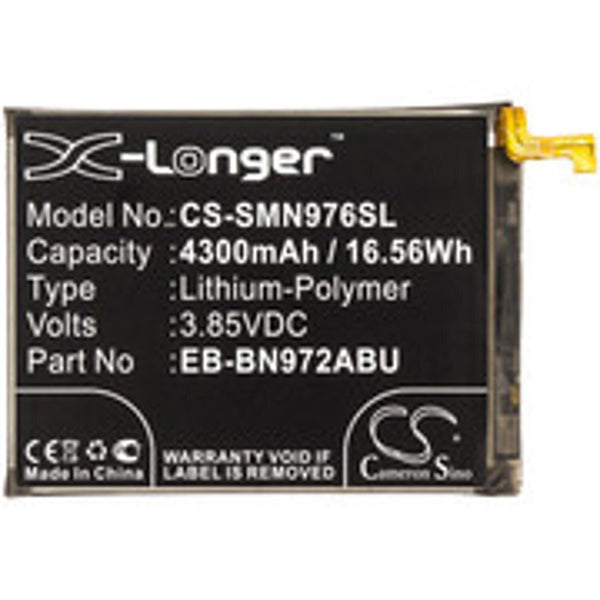 Samsung CS-SMN976SL - replacement battery for SAMSUNG  Fixed size