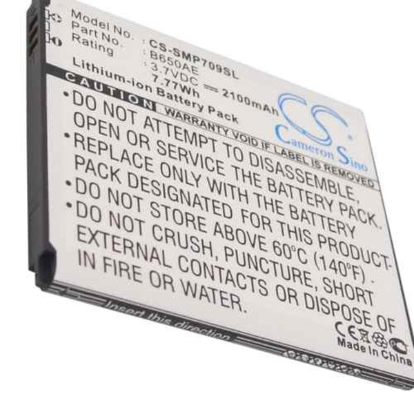 Samsung CS-SMP709SL - replacement battery for SAMSUNG  Fixed size