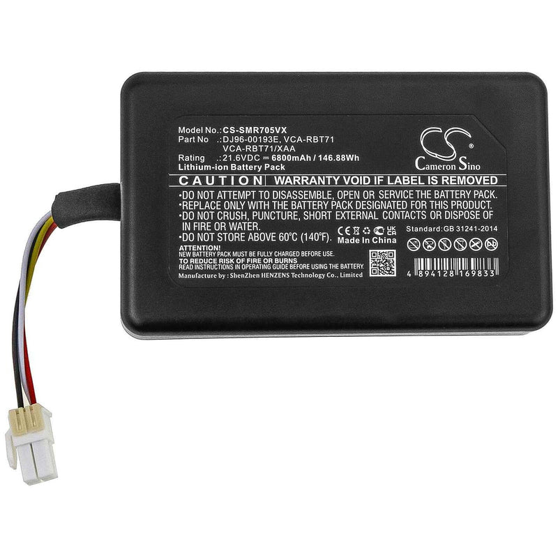 Samsung CS-SMR705VX - replacement battery for SAMSUNG  Fixed size