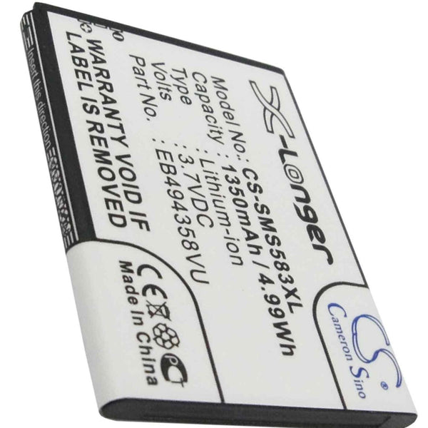 Samsung CS-SMS583XL - replacement battery for SAMSUNG  Fixed size