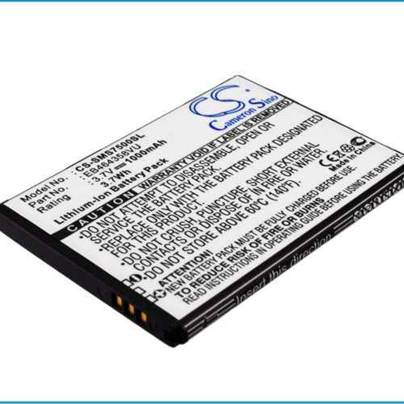 Samsung CS-SMS7500SL - replacement battery for SAMSUNG  Fixed size