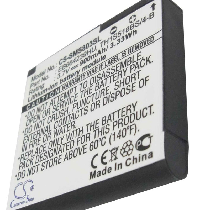 Samsung CS-SMS803SL - replacement battery for SAMSUNG  Fixed size