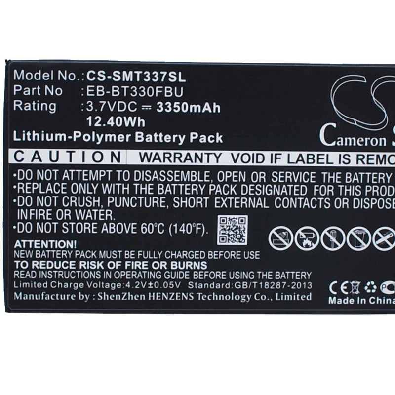 Samsung CS-SMT337SL - replacement battery for SAMSUNG  Fixed size