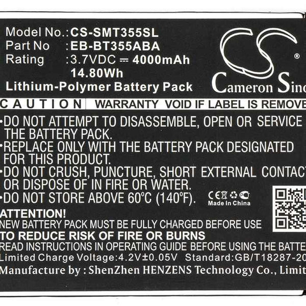 Samsung CS-SMT355SL - replacement battery for SAMSUNG  Fixed size