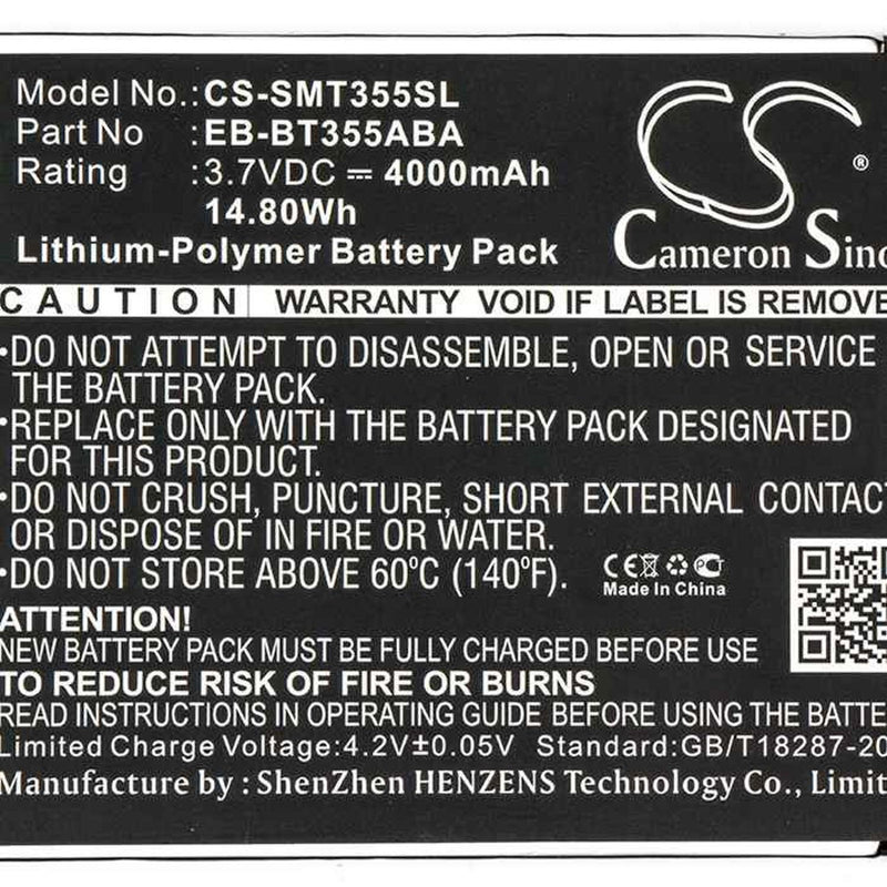 Samsung CS-SMT355SL - replacement battery for SAMSUNG  Fixed size