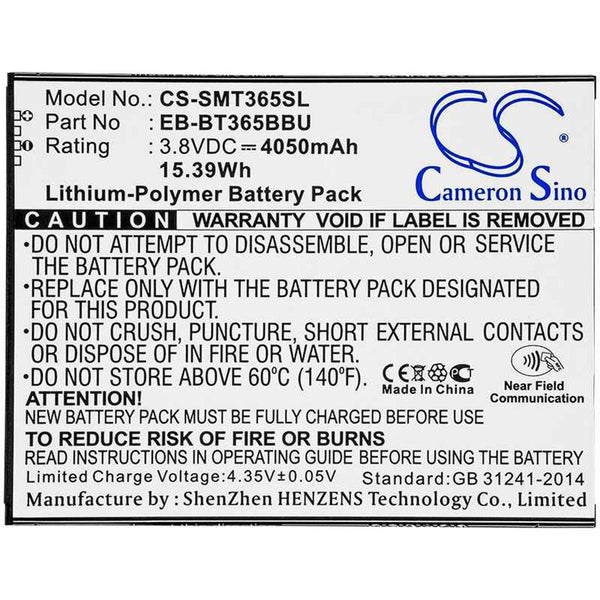 Samsung CS-SMT365SL - replacement battery for SAMSUNG  Fixed size