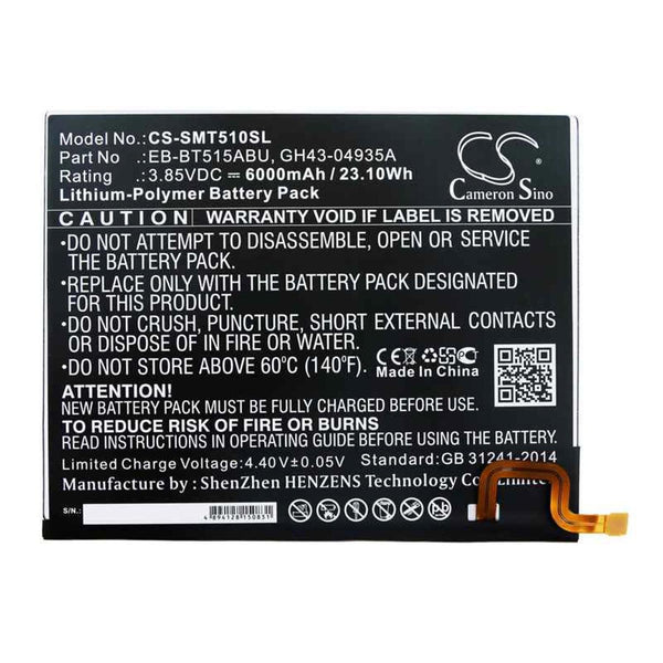 Samsung CS-SMT510SL - replacement battery for SAMSUNG  Fixed size