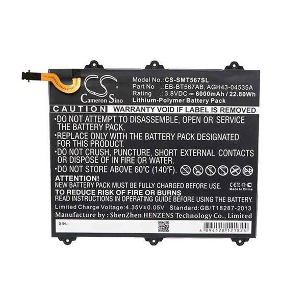Samsung CS-SMT567SL - replacement battery for SAMSUNG  Fixed size