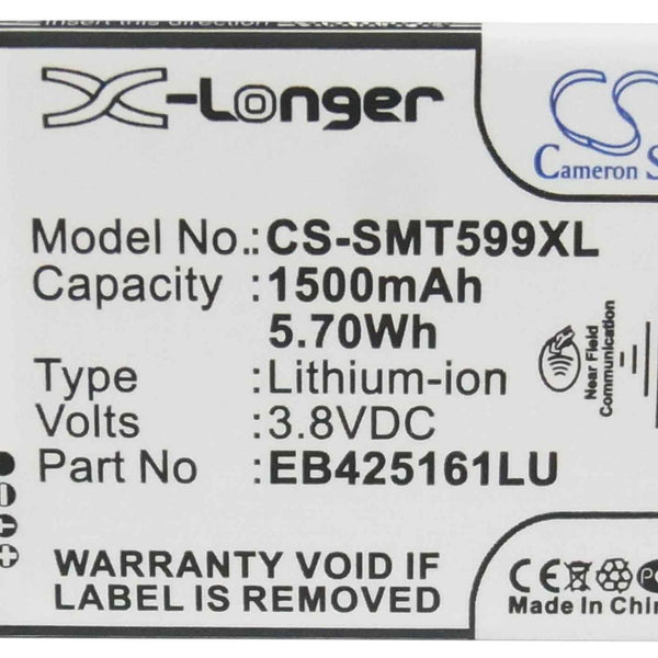 Samsung CS-SMT599XL - replacement battery for SAMSUNG  Fixed size