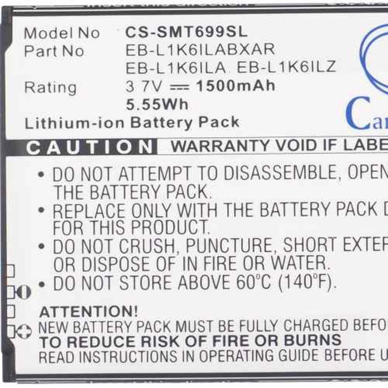 Samsung CS-SMT699SL - replacement battery for SAMSUNG  Fixed size