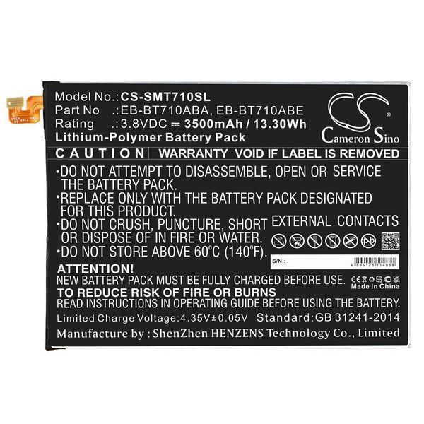 Samsung CS-SMT710SL - replacement battery for SAMSUNG  Fixed size