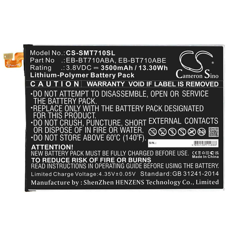 Samsung CS-SMT710SL - replacement battery for SAMSUNG  Fixed size