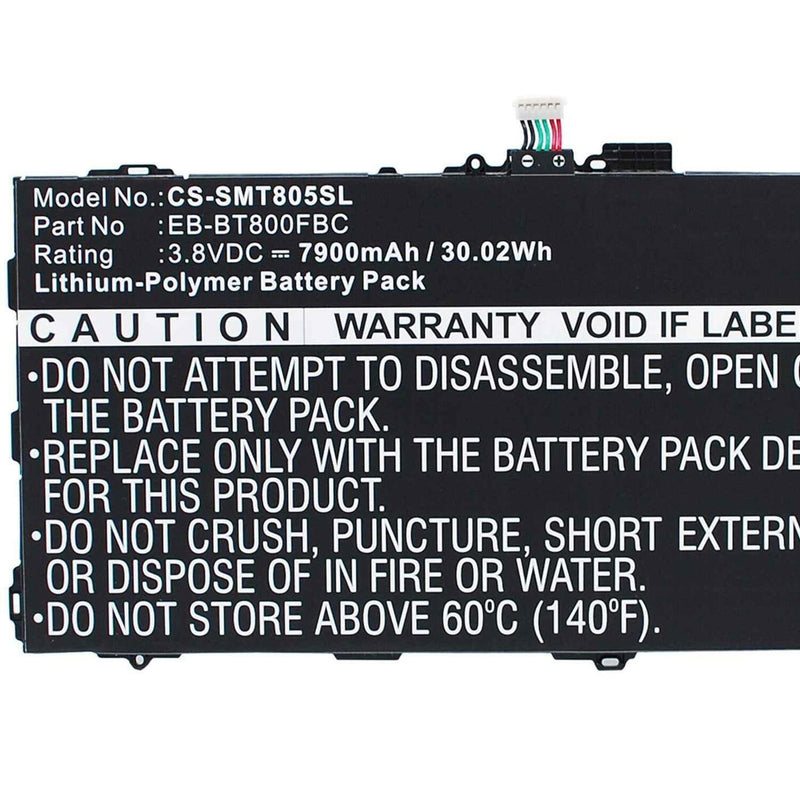 Samsung CS-SMT805SL - replacement battery for SAMSUNG  Fixed size