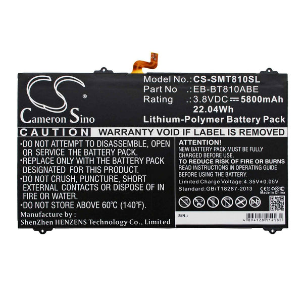 Samsung CS-SMT810SL - replacement battery for SAMSUNG  Fixed size