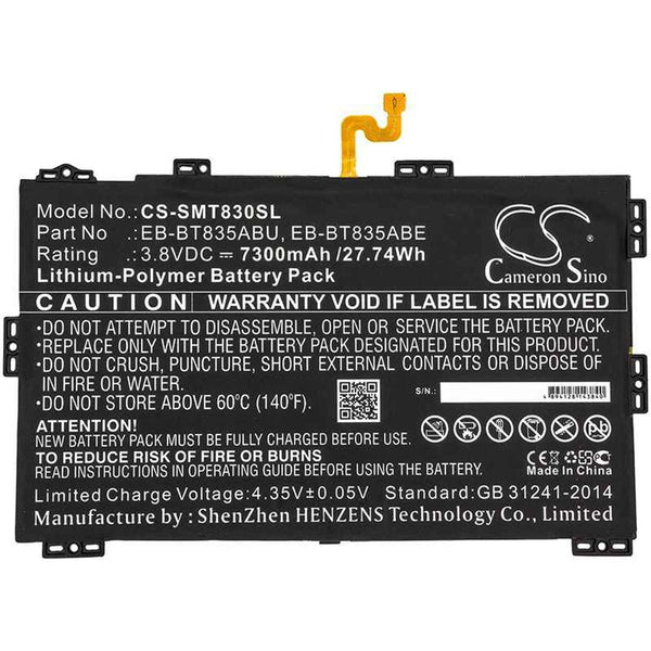 Samsung CS-SMT830SL - replacement battery for SAMSUNG  Fixed size