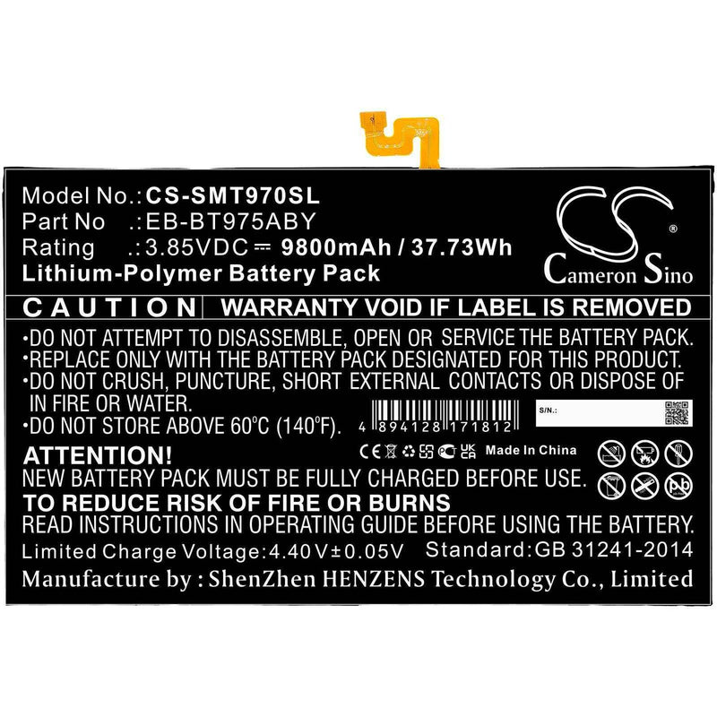 Samsung CS-SMT970SL - replacement battery for SAMSUNG  Fixed size