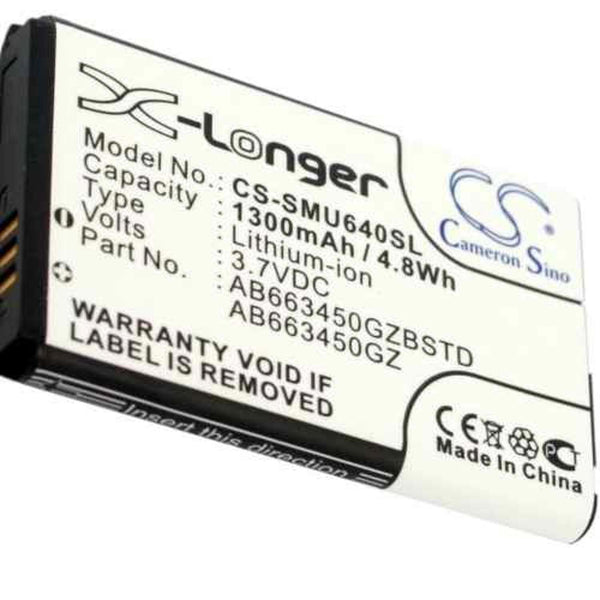 Samsung CS-SMU640SL - replacement battery for SAMSUNG  Fixed size