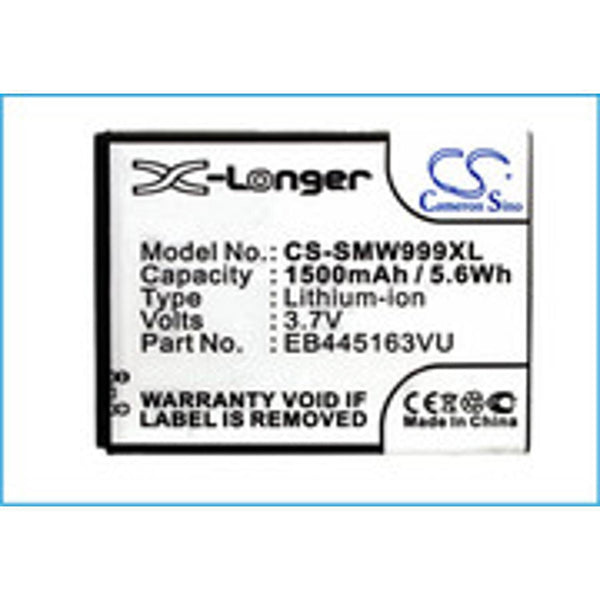 Samsung CS-SMW999XL - replacement battery for SAMSUNG  Fixed size
