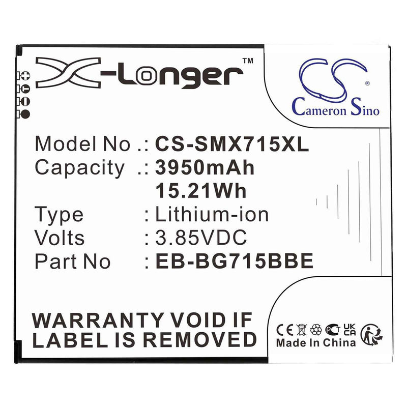 Samsung CS-SMX715XL - replacement battery for SAMSUNG  Fixed size