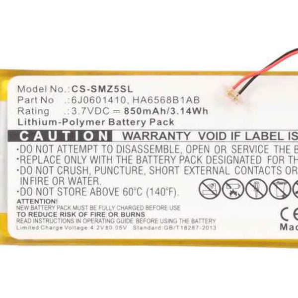 Samsung CS-SMZ5SL - replacement battery for SAMSUNG  Fixed size
