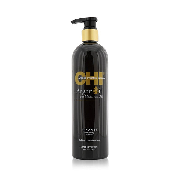 CHI Argan Oil Plus Moringa Oil Shampoo - Sulfate & Paraben Free 