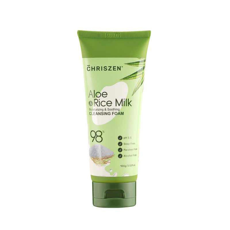 Chriszen 98% Aloe Vera & Rice Milk - Cleansing Foam 100G  100g