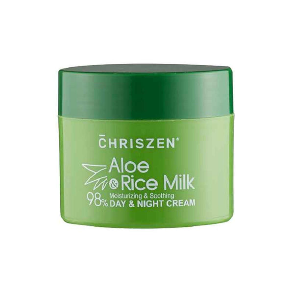 Chriszen 98% Aloe Vera & Rice Milk Day & Night Cream 50gm  50g