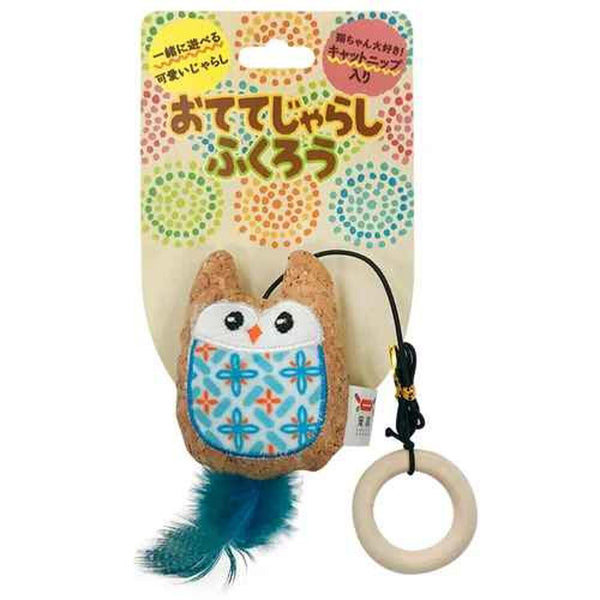 TAKTAK KITCHEN Japan Imported Cat Toy Cat Teasers Blue Owl with Nepeta cataria  Fixed Size